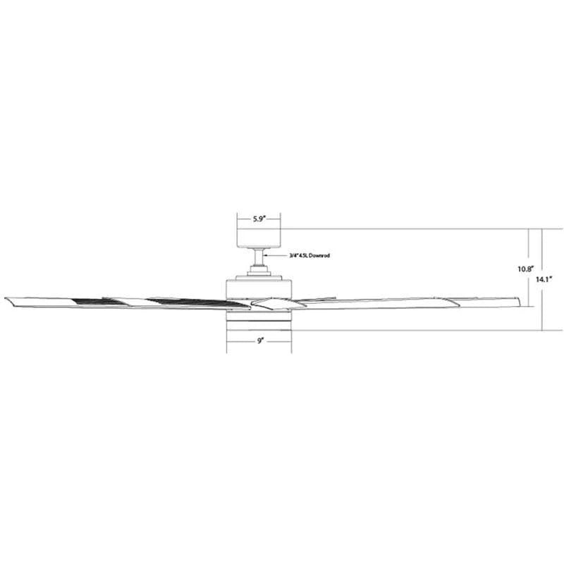 72 inch 9-Blade Ceiling Fan R29158