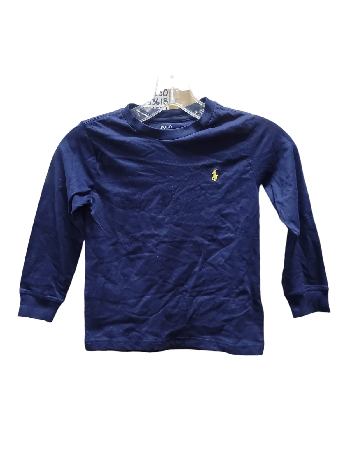 NAVY BLUE Boys Long-Sleeve Waffle-Knit Tee Size 5 R805955