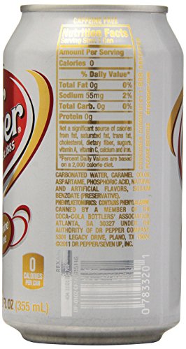 12 Fl oz Caffeine Free Diet Dr Pepper (pack of 12) Z8045