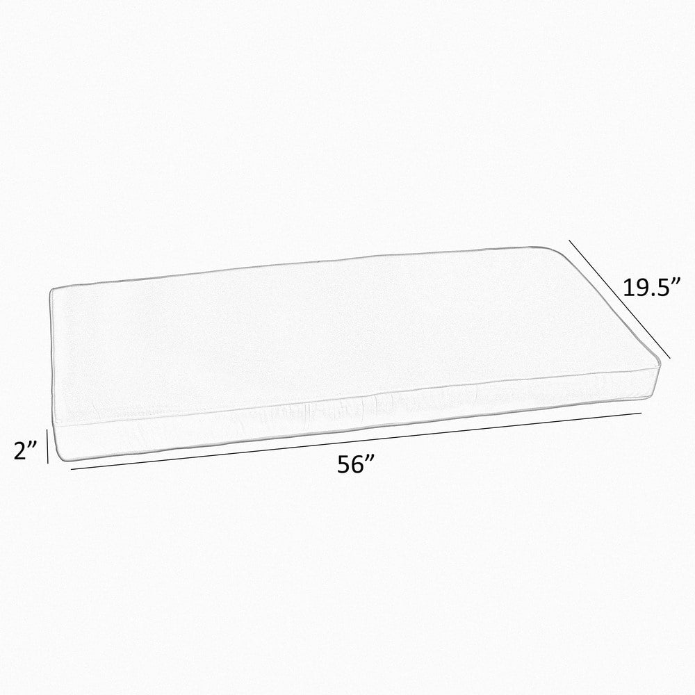 Indoor/Outdoor Bench Cushion 56 in x 19.5 in Q93215