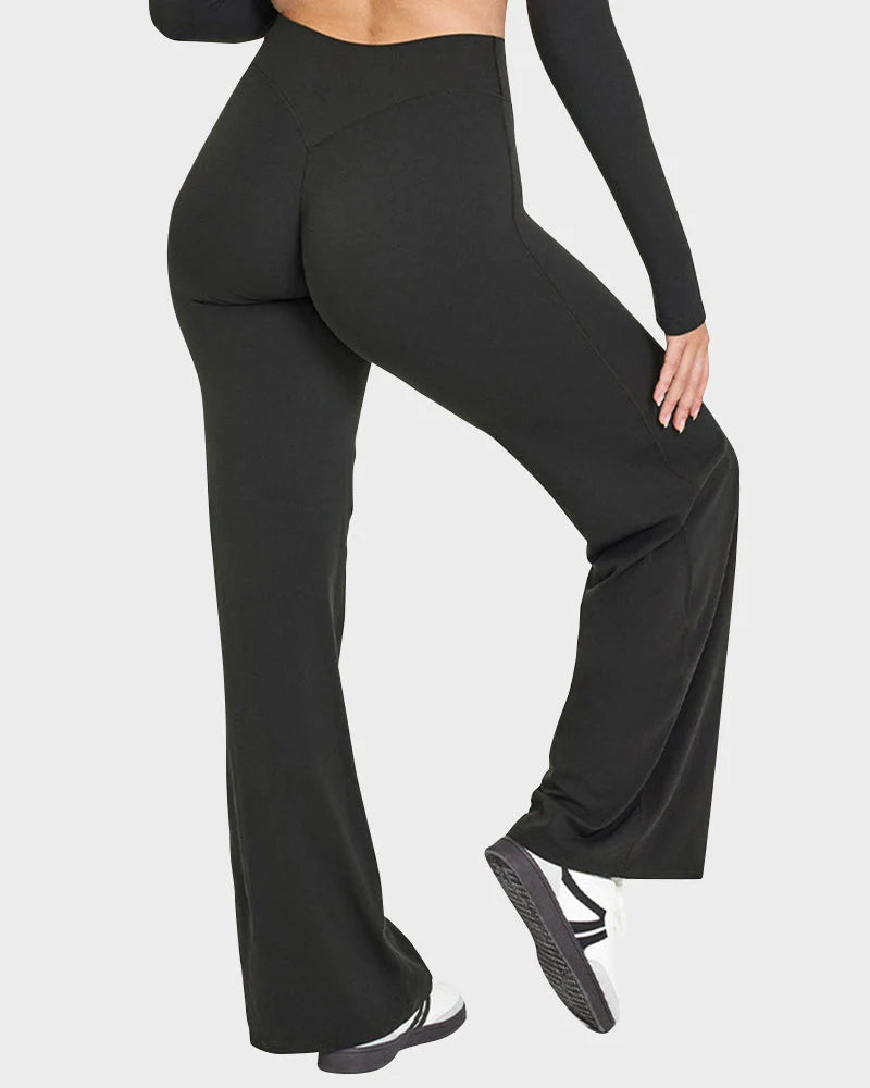 High-Waisted Wide-Leg Yoga Pants W808763