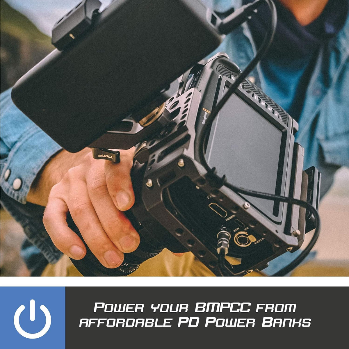 USB-C PD Trigger Power Cable for Blackmagic Pocket Cinema Camera Z970160