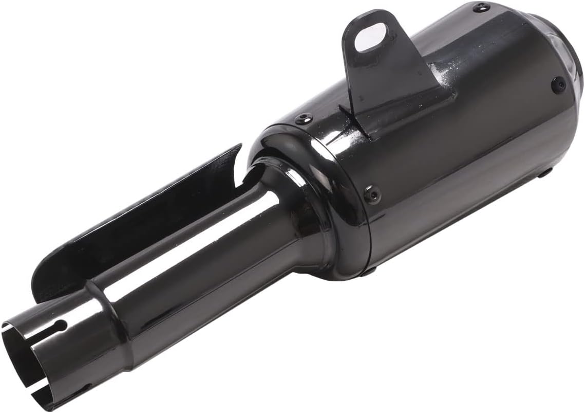 Motorcycle Exhaust System Tail Pipe Muffler Tube with Carbon Fiber Protector Heat Shield T8550