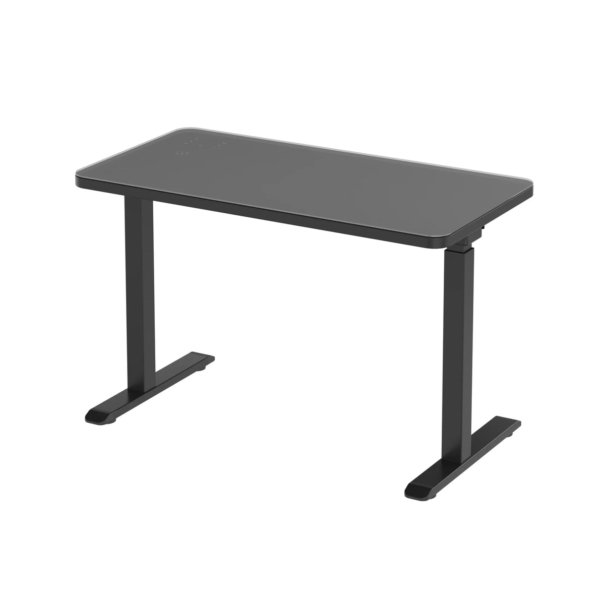Black Glass Standing Desk N10050