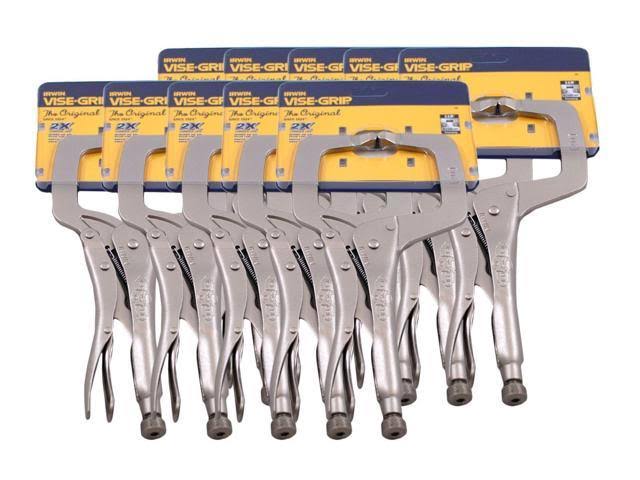 11" Locking C-Clamps with Regular Tip (10 Pack) W2328