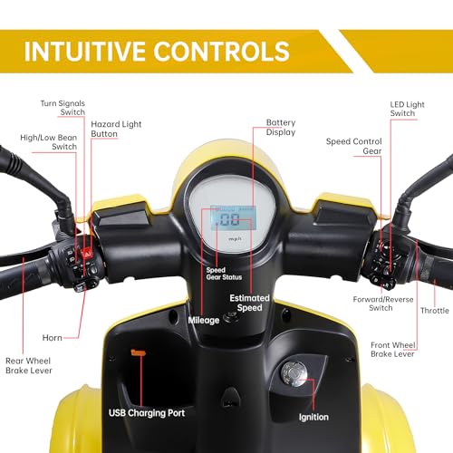800W Motor 60V20Ah Battery 500lbs Weight Capacity Electric Wheelchair P185