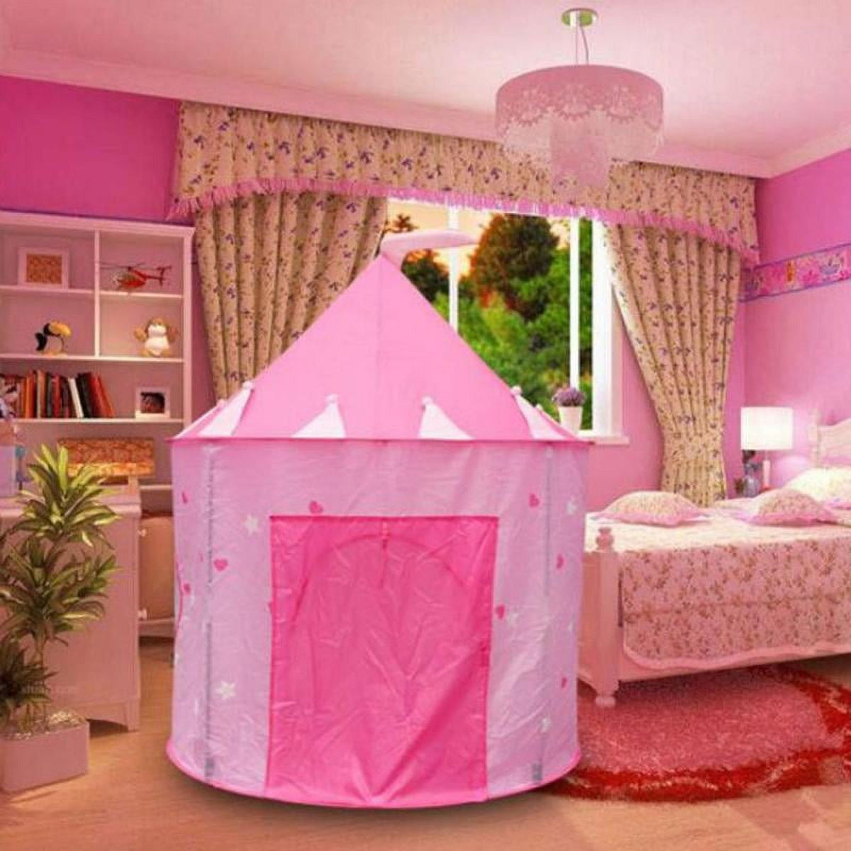 Pink Princess Castle Play Tent House Toy X281