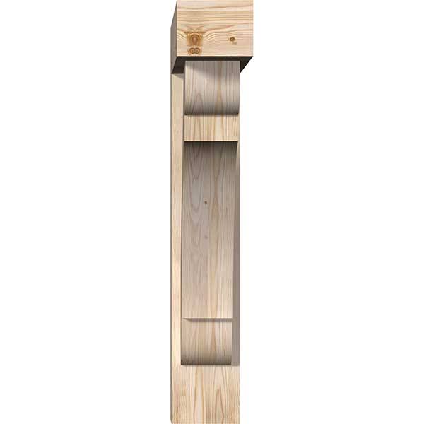 Douglas Fir Smooth Bracket with Offset Brace K191487