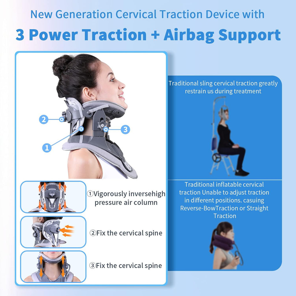 Cervical Neck Traction Device with Airbag Support E7103