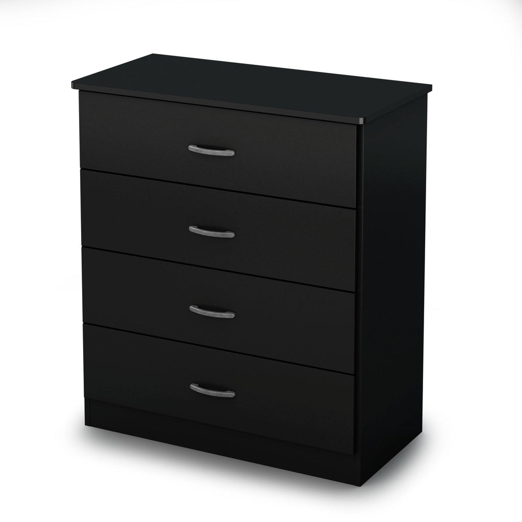 Pure Black 4 Drawer Chest E69017