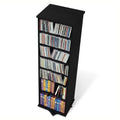 Black 2-Sided CD DVD Media Spinning Storage Tower J707