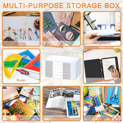 Clear A4 Plastic File Storage Box X600