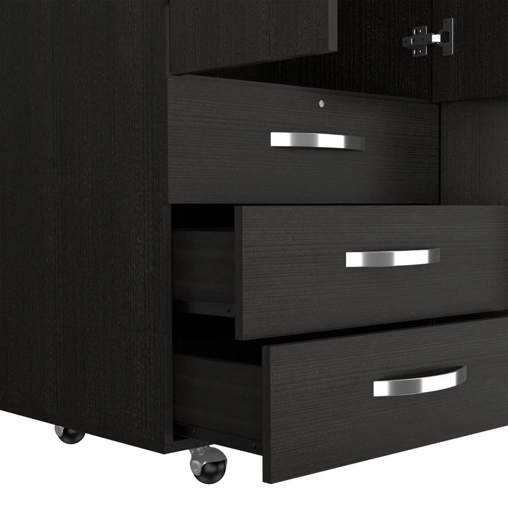 Black Mobile Armoire K8820