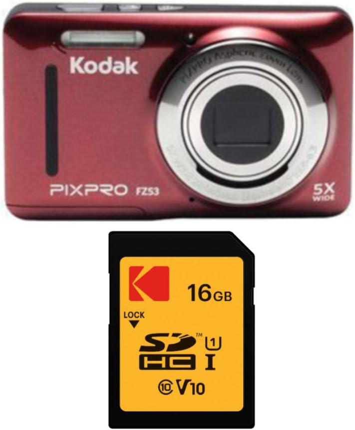 Blue Digital Camera with 16GB Card Bundle K479514