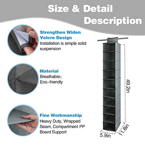 10-Shelf Hanging Shoe Organizer S67885