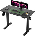 Black Top Electric Adjustable Height Standing Desk W12130