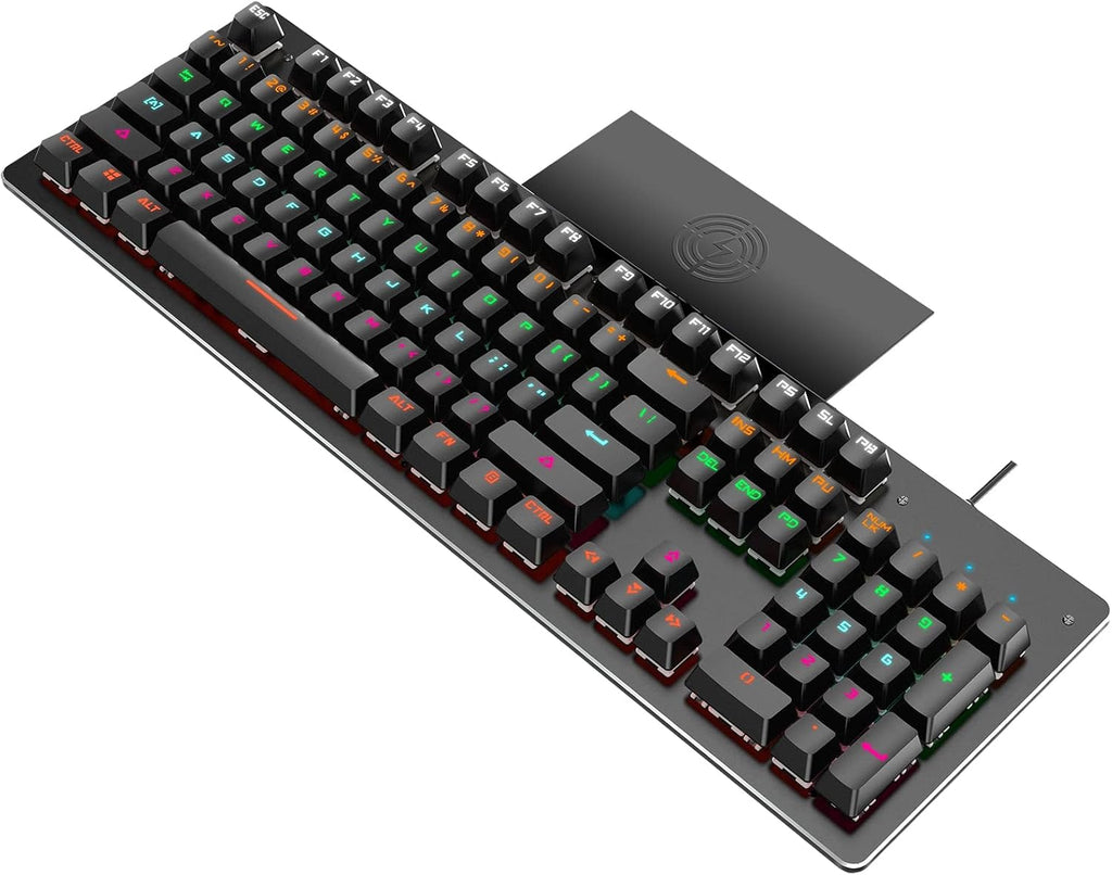 White Wired Mechanical Keyboard 104 Keys Pack of 2 Z143