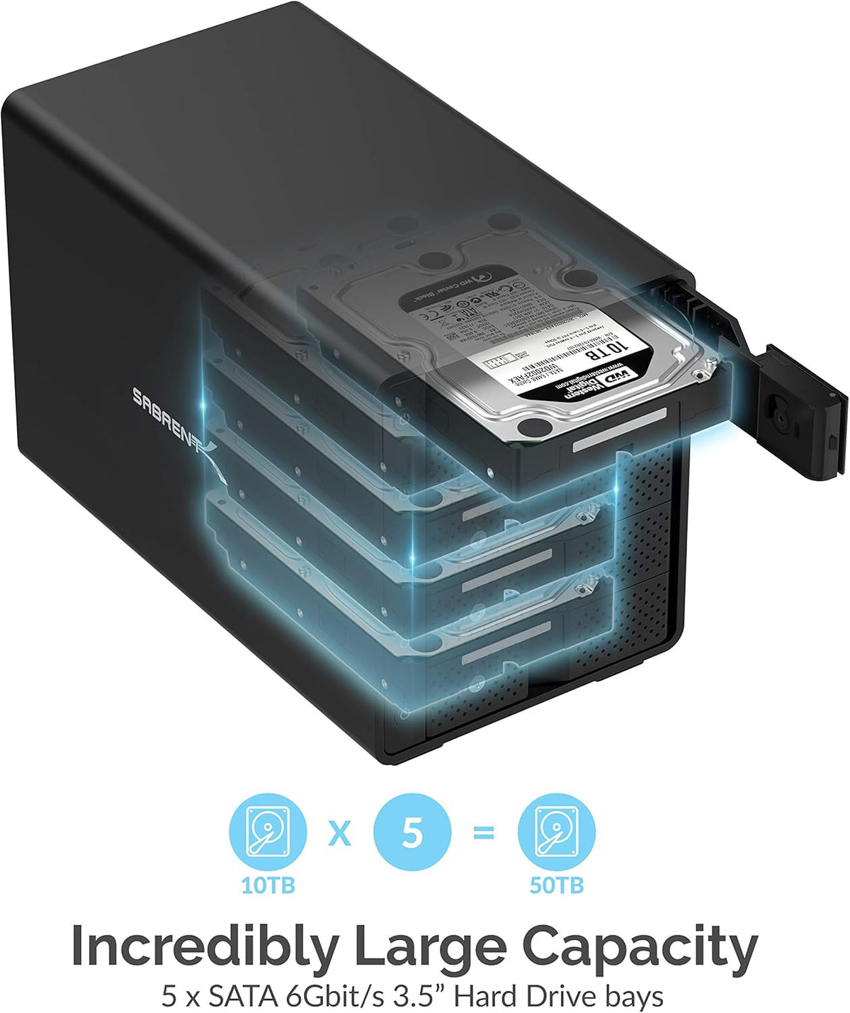 USB 3.0 to SATA Dual Bay External Hard Drive Docking Station for 2.5 or 3.5in HDD, SSD with Hard Drive Duplicator P27253