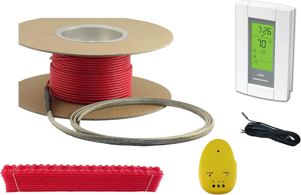 15 Sqft Electric Radiant Floor Heating System with Digital Floor Sensing Thermostat C7434