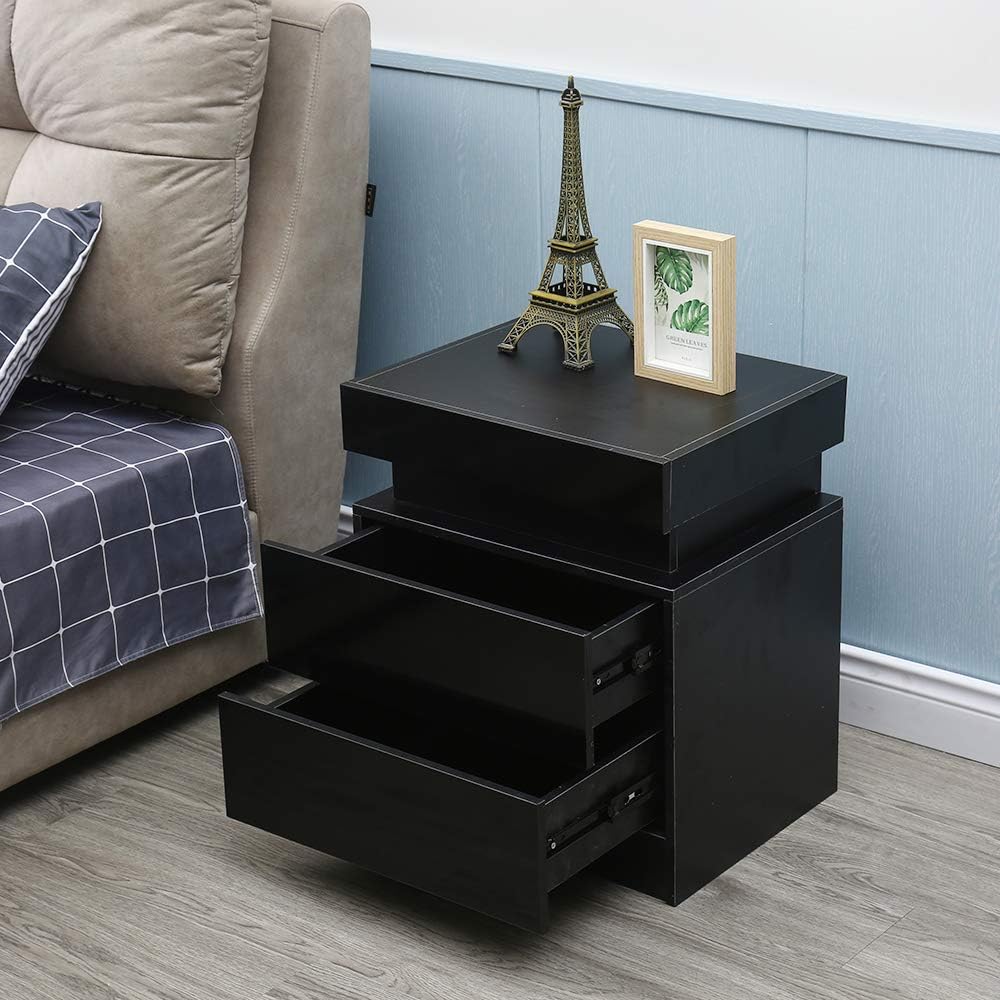 White 2 Drawer Wood Nightstand I630886