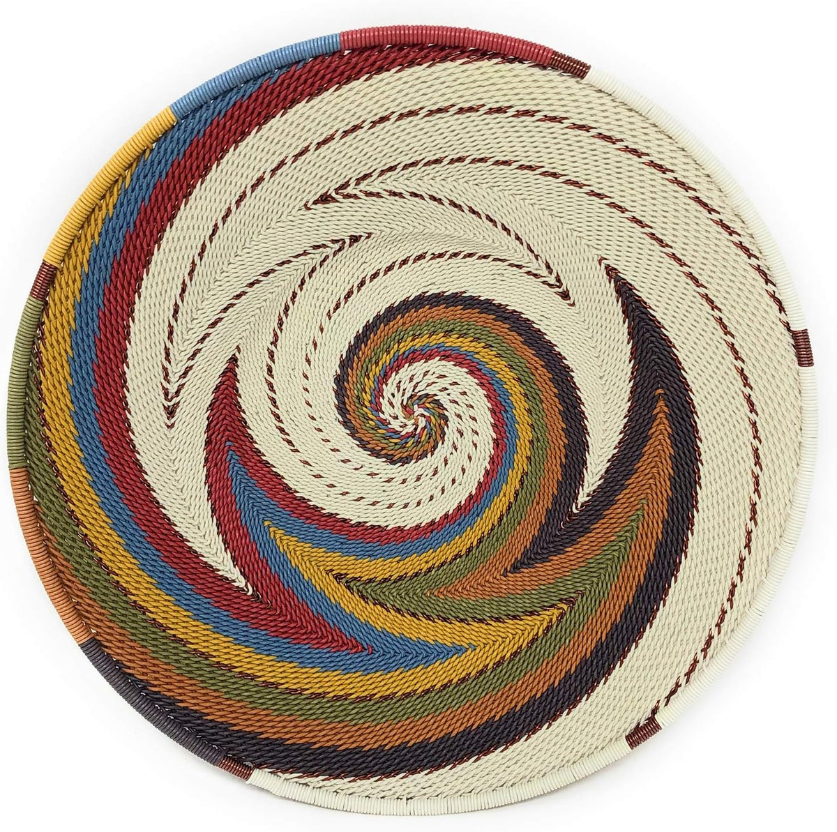 Zulu Telephone Wire 8-inch Platter Basket D2530