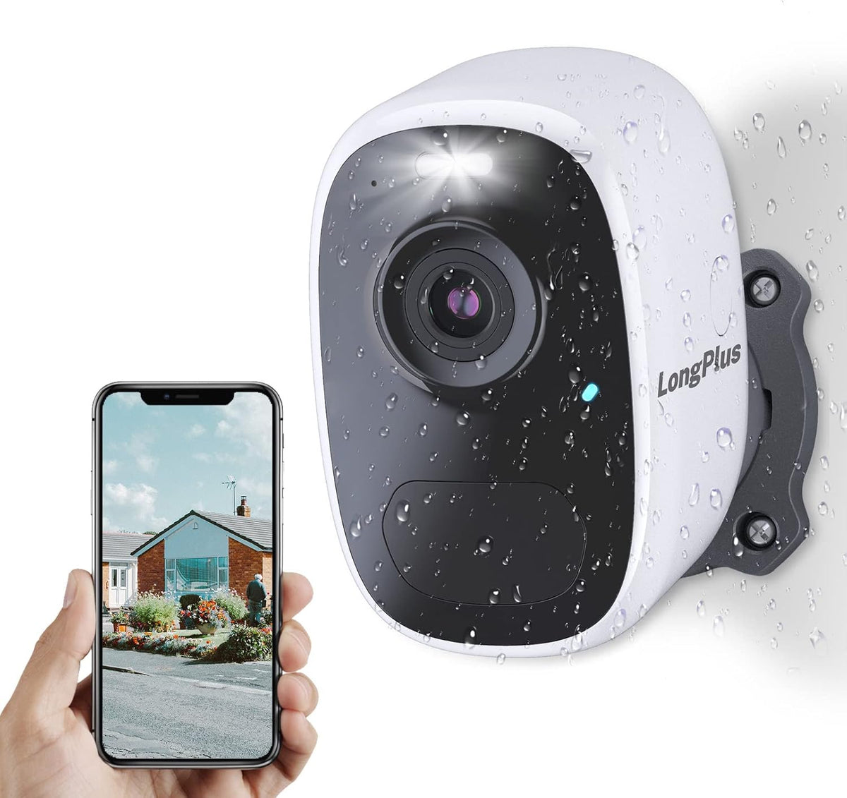 4MP Wireless Rechargeable Battery Powered Outdoor Camera J89450
