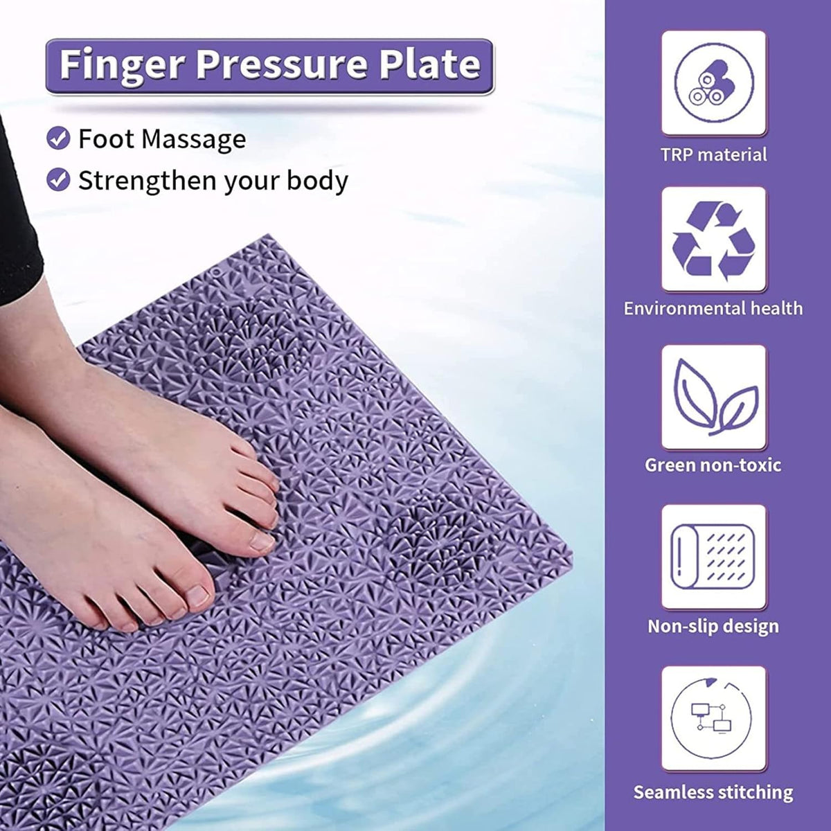 Pink Green 2 PCS Acupressure Mat O149