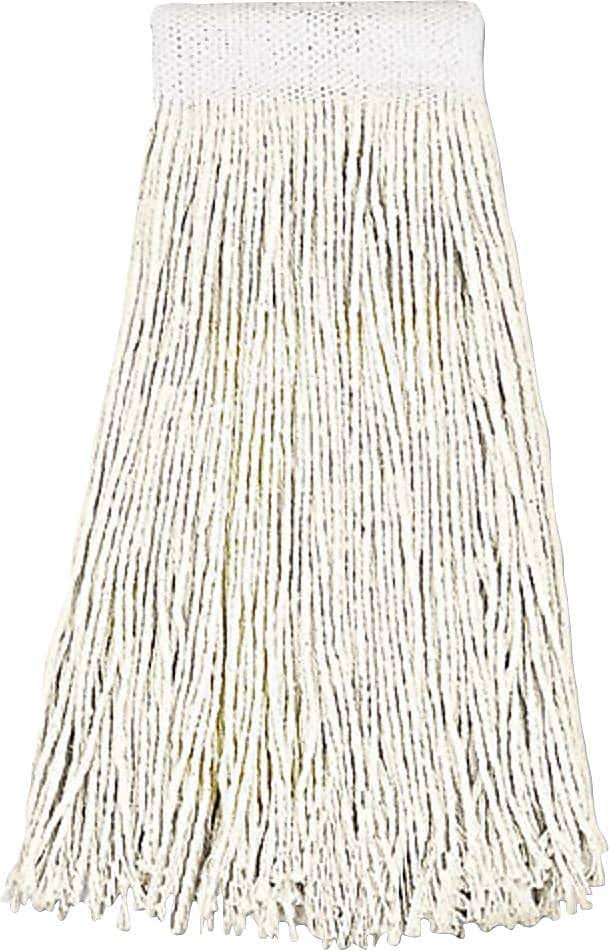 Cotton Fiber Mop Head, White, 24oz, 12/Carton A178369