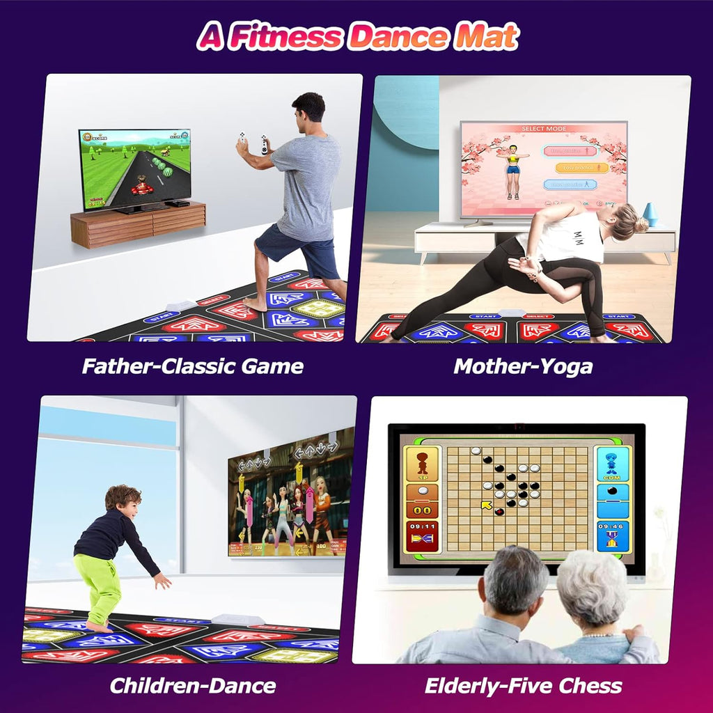 Wireless Electronic Musical Dance Floor Mats with Rechargeable Host & Remote Controller X3281
