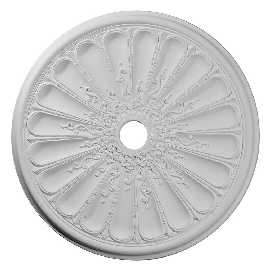 31 1/2x22OD x 3 5/8x22ID x 1 1/2x22P Hand-Painted Ceiling Medallion K97976