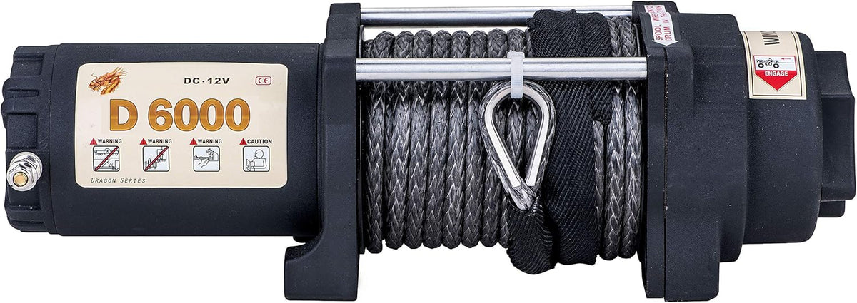 6000lb 12V Winch with Synthetic Rope and Wireless Remote Control Y753