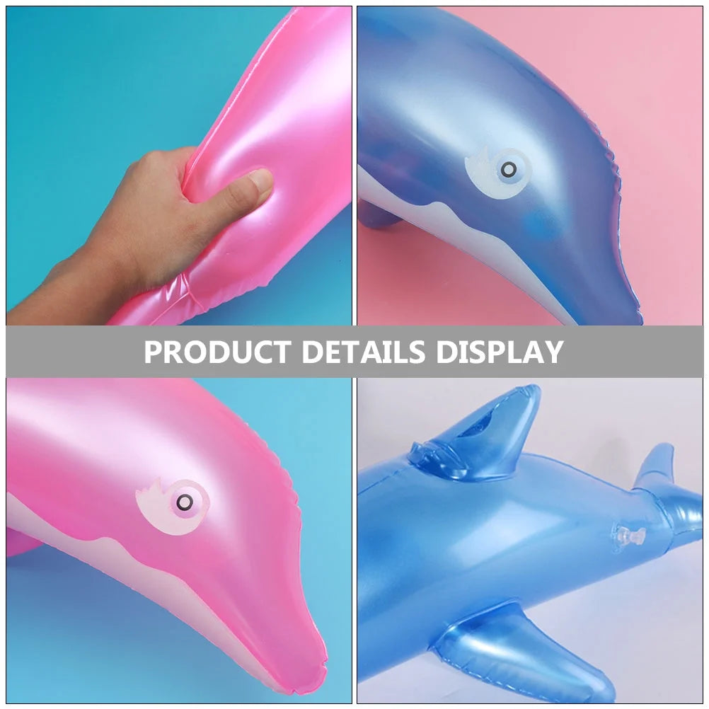 12pcs Inflatable Dolphin Model Inflatable Animal Toy Q7786