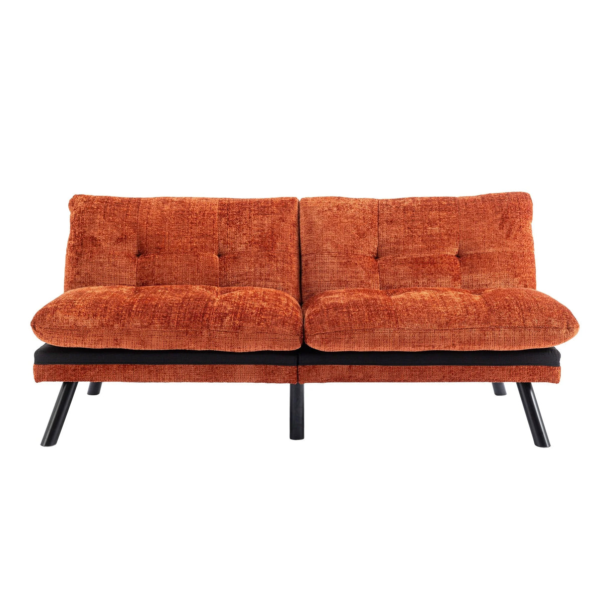 Orange Convertible Sofa Bed N584