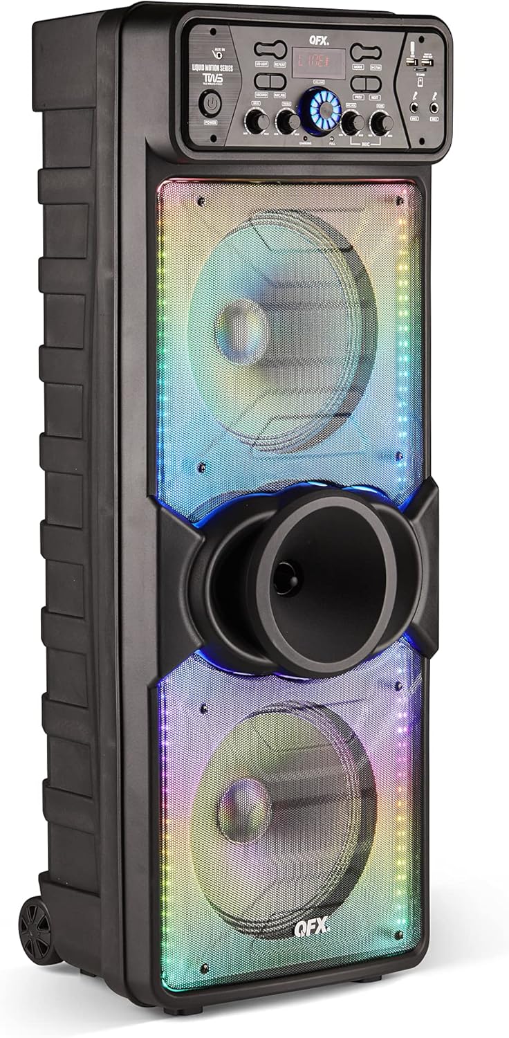 Portable Speaker with Wireless Microphone and FM Radio W5020