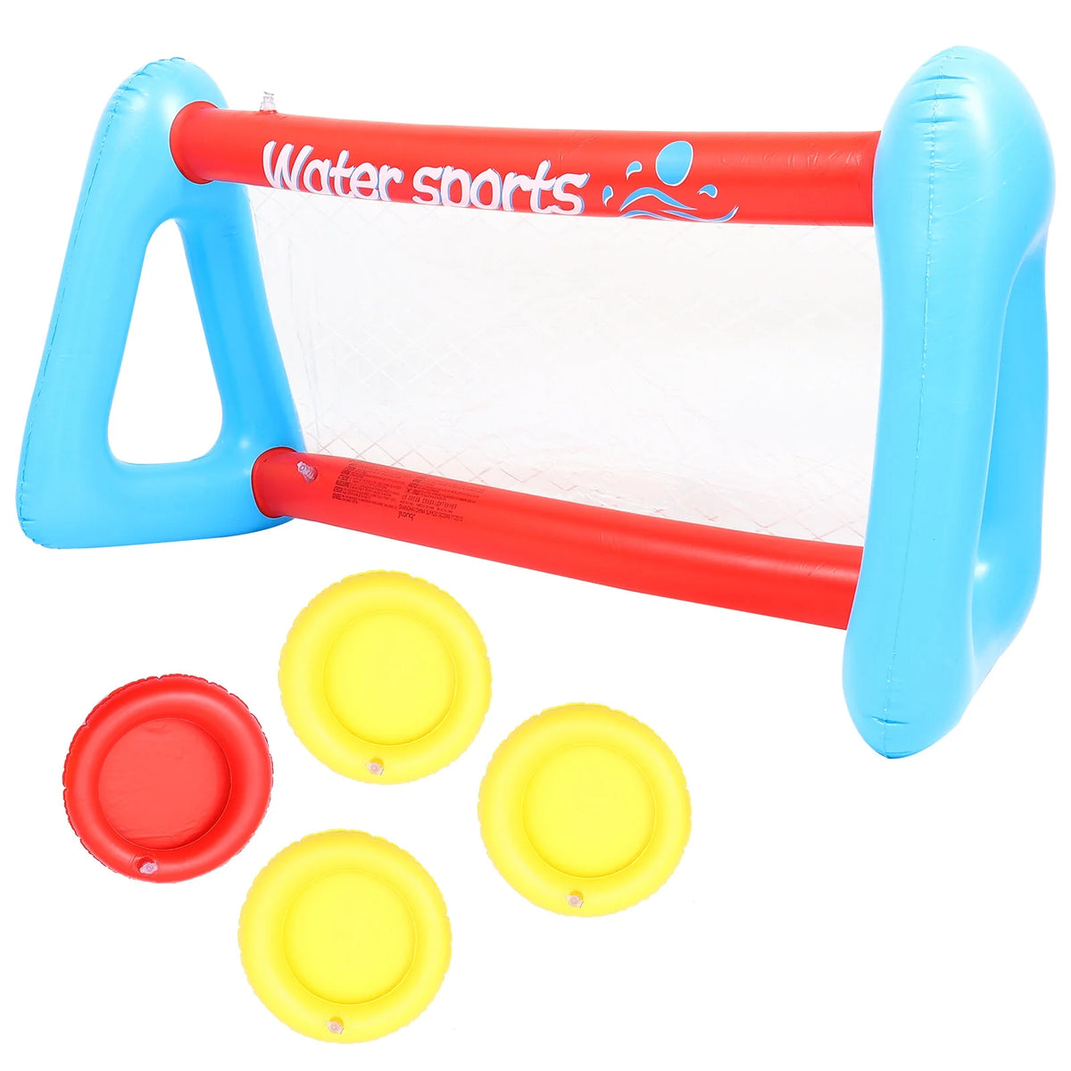 Inflatable Pool Float Set with Volleyball Net and Volleyballs L10344