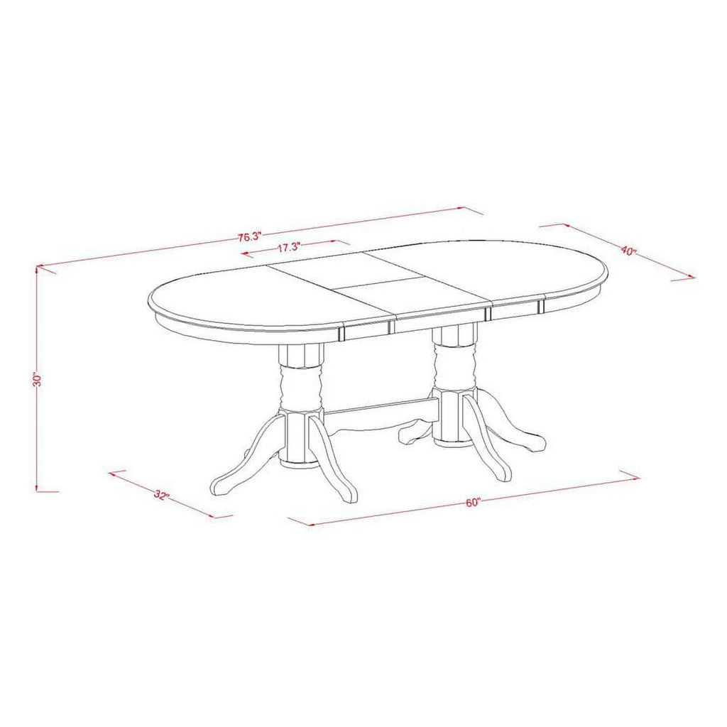 9-piece Oak Wood Dinette Set Q339635