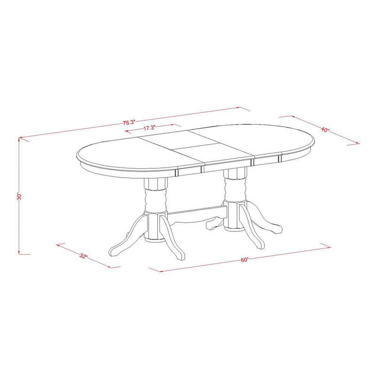 9-piece Oak Wood Dinette Set Q339635