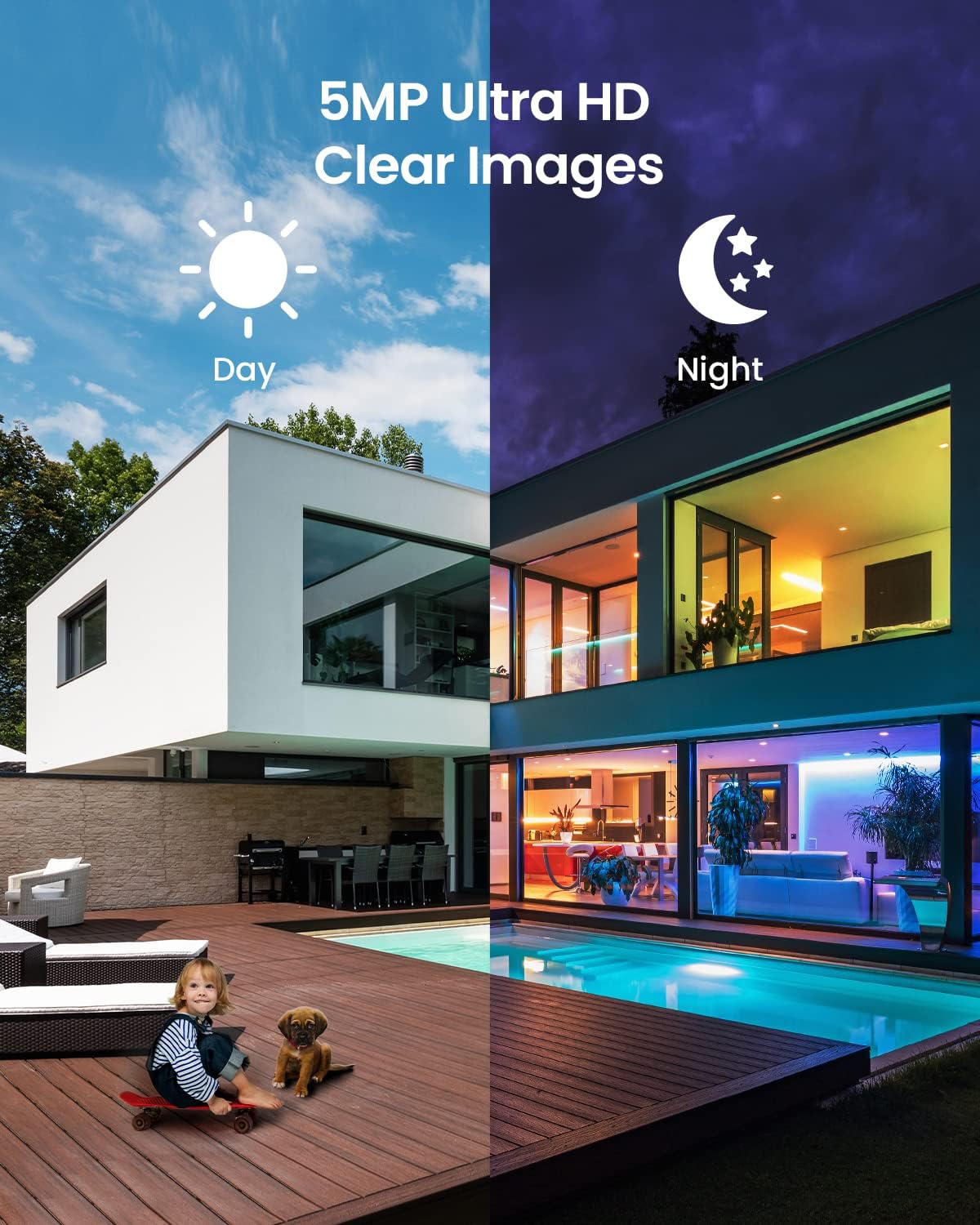 5MP PoE IP Camera with Full-Color Night Vision E138