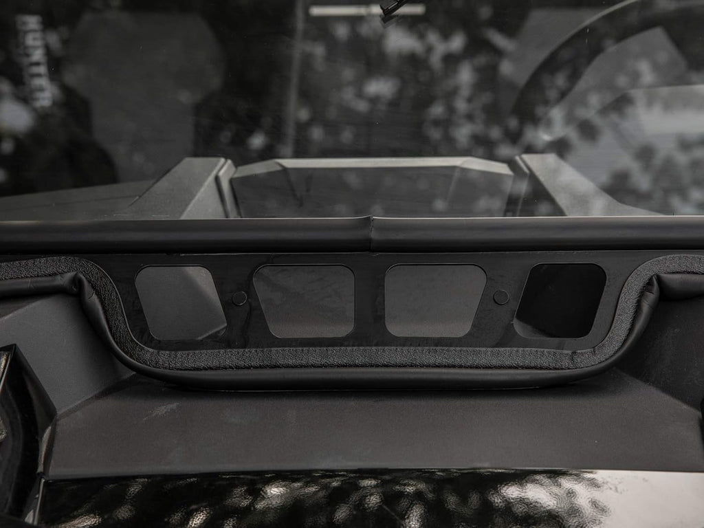 Vented Front Glass Windshield with Aluminum Frame and Manual Wiper B231