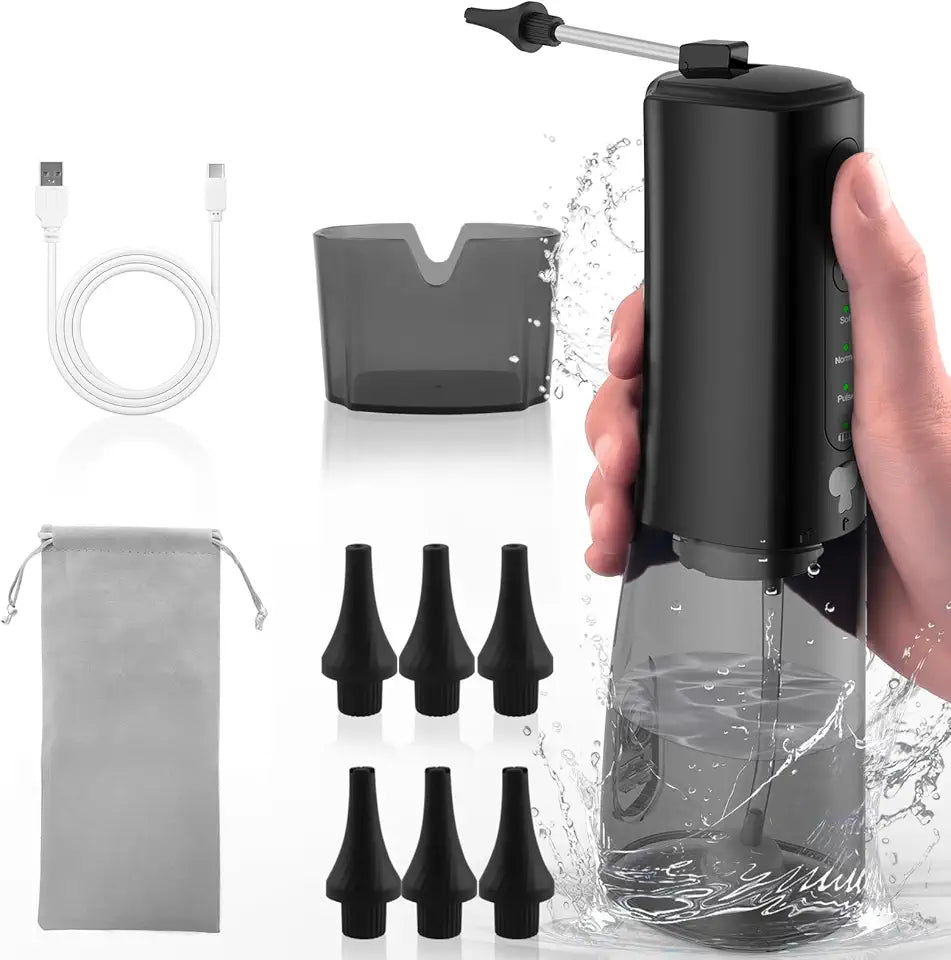Water Powered Ear Cleaner with Basin & 6 Replaceable Nozzles U31880
