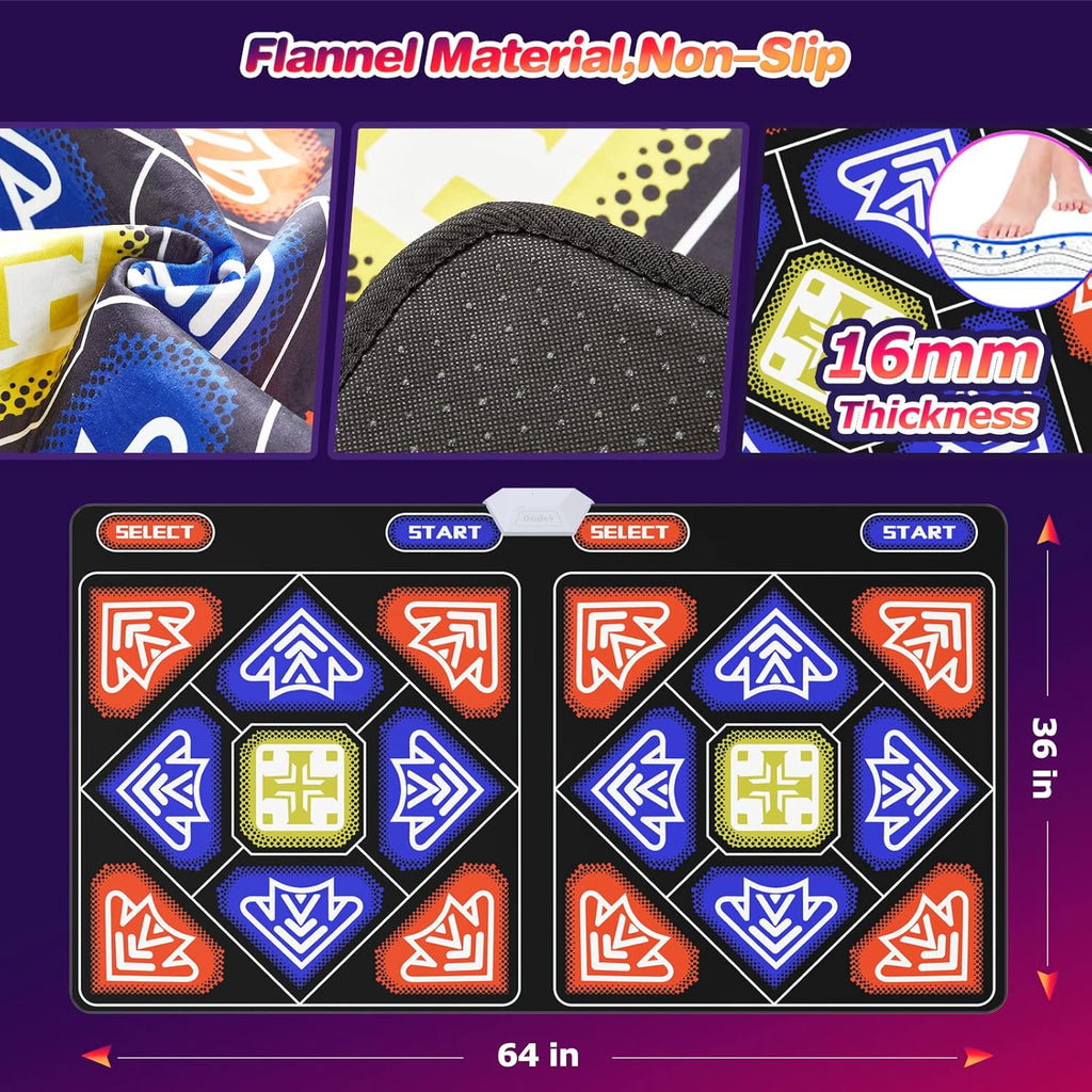 Wireless Electronic Musical Dance Floor Mats with Rechargeable Host & Remote Controller X3281