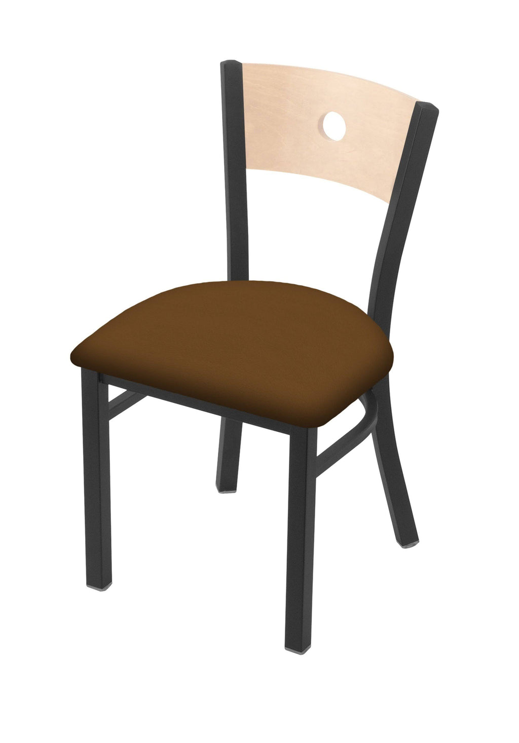 Pewter Finish Chair with Natural Back and Folkstone Grey Seat I42882