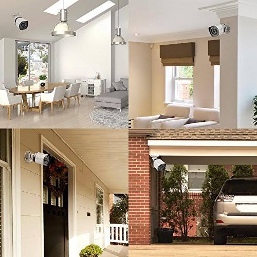 8 Channel NVR 4 720p HD Security Camera PoE System W343