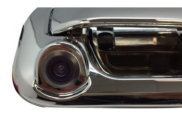 Chrome Tailgate Backup Reverse Handle with Camera C5347