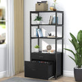 4-Tier File Cabinet with 2 Drawers C74053
