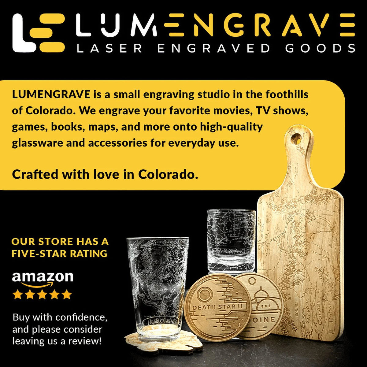 16oz Engraved Pint Glass S660