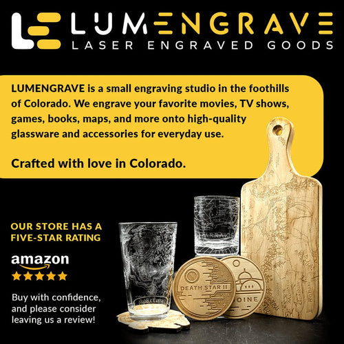 16oz Engraved Pint Glass S660