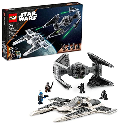 LEGO Star Wars Fang Fighter vs. TIE Interceptor Building Toy Set with 3 Characters Q5156