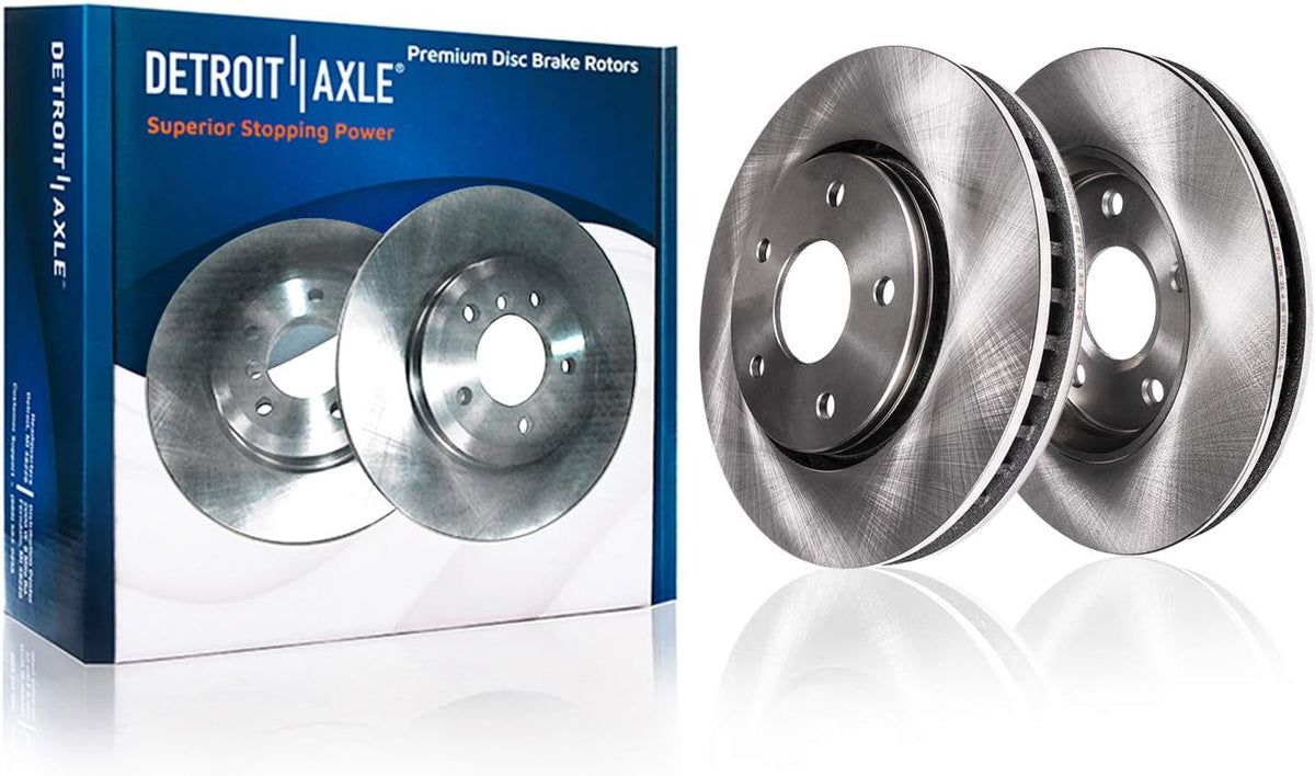 Front and Rear Disc Rotors + Ceramic Brake Pads 8pc Set S815