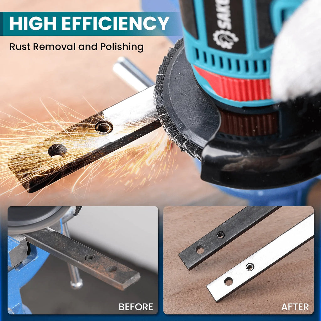 Cordless Angle Grinder 12V 16800 RPM Power Tool with 5 PCS Disc Y164